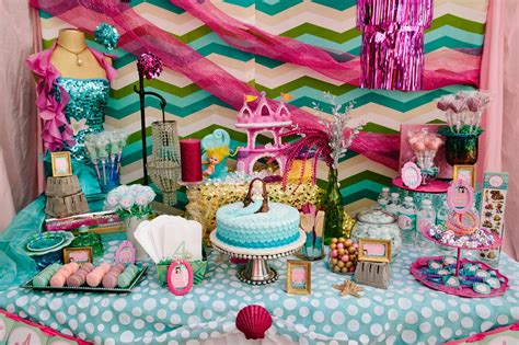 Shop for the little mermaid at bed bath & beyond. Miss Party Mom: {Client Dessert Table} Riley's Mermaid 4th ...