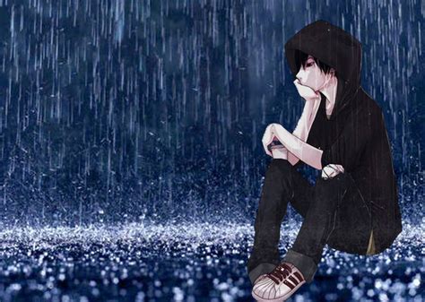 Download Emo Guy In Rain Nightcore Wallpaper