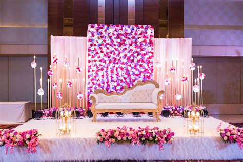 Floral Stage Decor For Engagement Shaadiwish
