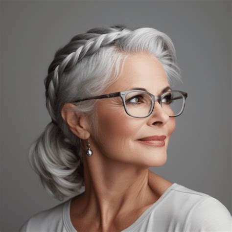 35 Elegant Hairstyles For Women Over 60 With Glasses Mature Women