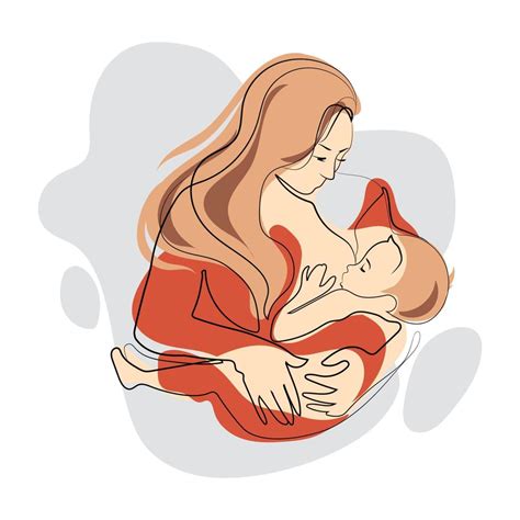 Ilustraci N De Lactancia Materna Madre Que Amamanta Al Beb Concepto