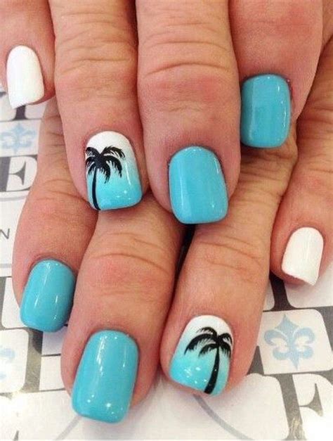 Cute Summer Nails Designs Ideas WORLDSTYLISH Palm Tree Nails Tree Nails Cute Summer