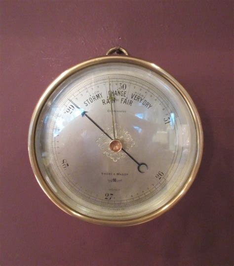 Antique Short And Mason Marine Barometer Sturmans Antiques