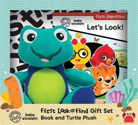 Baby Einstein First Look And Find T Set Book And Turtle Plush 17