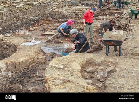 Roman Vindolanda England July 12 Unidentified Archaeologists