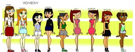 Total Drama Paradise Characters By Yiomeow On Deviantart