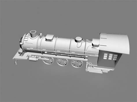 Steam Train Engineer 3d Model 3ds Max Files Free Download Cadnav
