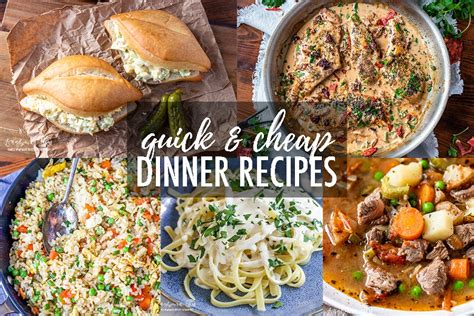Trying to come out with cheap dinner recipes or affordable meals for a family was something that i needed to plan every week. Over 20 Quick & Cheap Dinner Ideas • Longbourn Farm