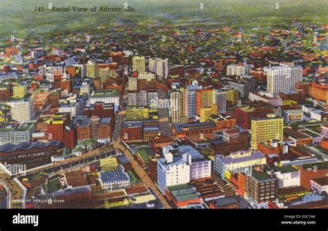 Aerial View Of Atlanta Georgia Usa Date Circa 1940 Stock Photo Alamy
