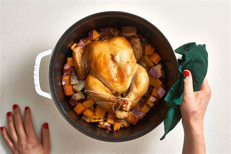 If you are confused about what size dutch oven is best for a whole chicken please read on as i have done the homework for you. A Whole Roasted Chicken Dinner in a Dutch Oven | Kitchn