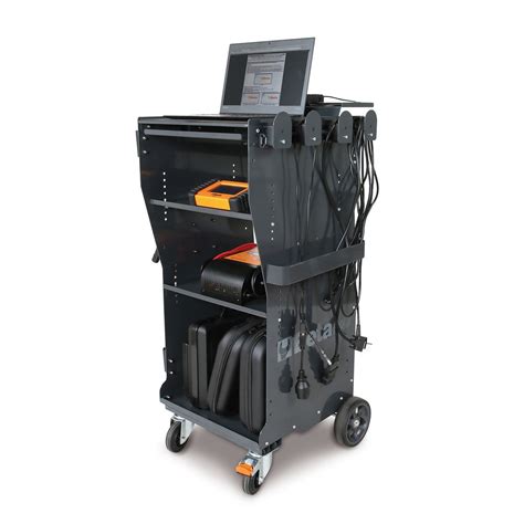 Diagnostic Mobile Workstation Trolley Tool Cart For Scanners Diagnoex