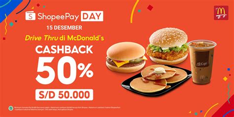 Set it up in just a few seconds. McDonald's Indonesia | Promo cashback Shopee Pay Day 50%