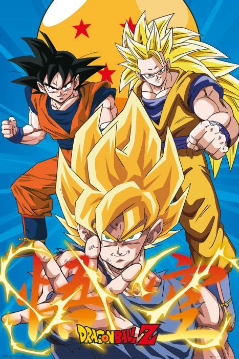 Dragon Ball Z Goku Ii Poster 61x915cm Postersfr