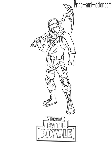 You can buy this outfit in the fortnite item shop. Fortnite battle royale coloring page Frostbite Skin ...