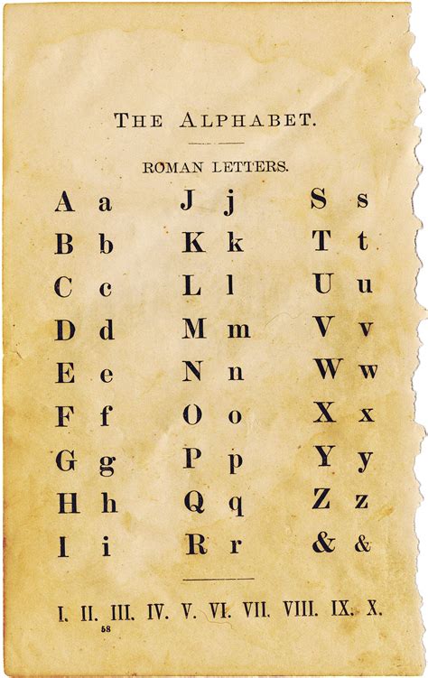 An Old Book With Some Type Of Alphabet On Its Cover And The Letters Are