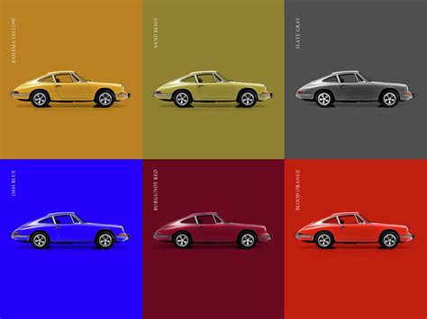 Classic Porsche 911 Colours Photograph By Mark Rogan Pixels