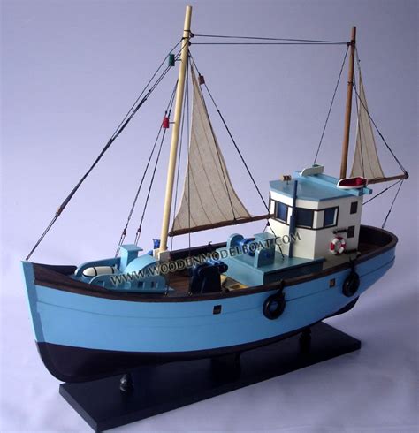 Wooden Model Fishing Boats Kit