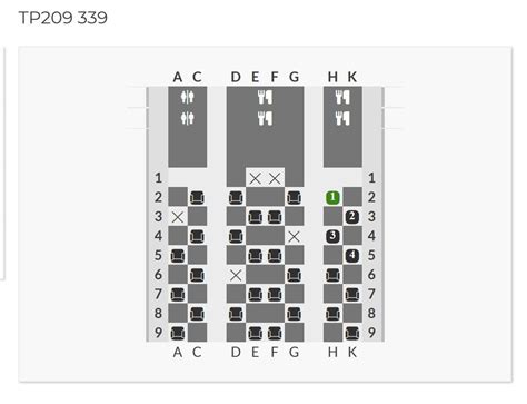 Airbus A330 900neo Tap Seat Map Image To U