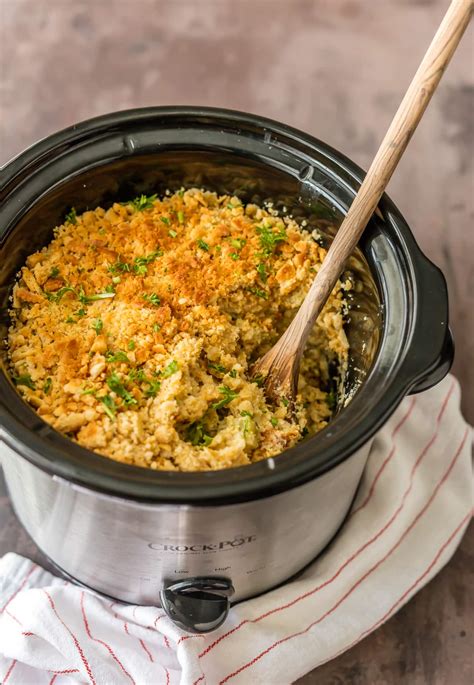 Slow Cooker Broccoli Rice Casserole The Cookie Rookie