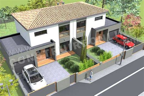 Plans de maison gratuit réalisable dans différents matériaux. maison etage definition