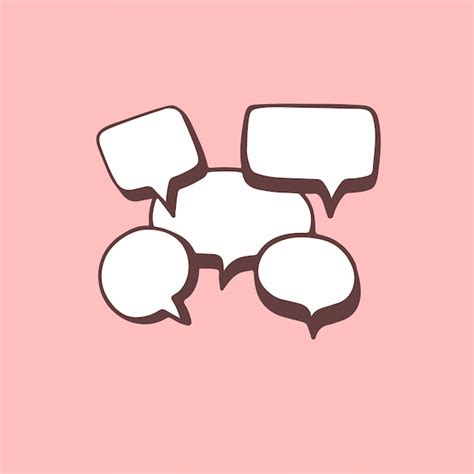 Premium Vector Speech Bubble Chatting Symbol Vector Illustration