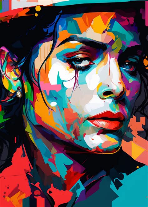 Poster Affiche Michael Jackson Pop Art Cadeaux Et Merch Europosters