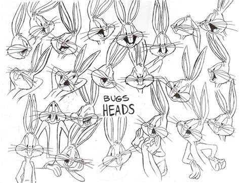 Bugs Bunny Model Sheet Ver By Guibor Looney Tunes Characters Looney