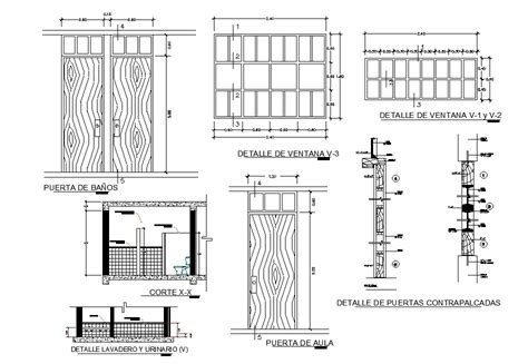 Bathroom Section With Door Elevation Autocad Drawing Dwg File Cadbull