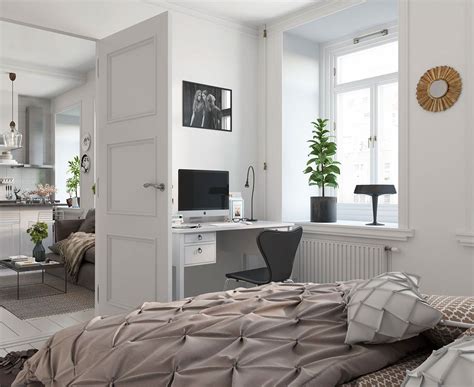 Interior design elements you need to get started to create a scandinavian bedroom. Bright Scandinavian Decor In 3 Small One-Bedroom ...