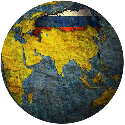 Russia On Globe Map Stock Illustration Illustration Of Border 198258846