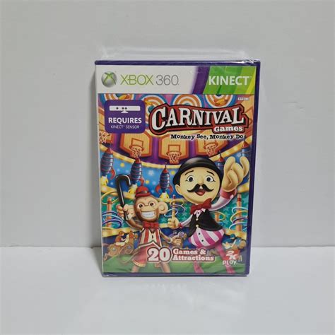 Brand New Xbox 360 Kinect Carnival Games Monkey See Monkey Do Game