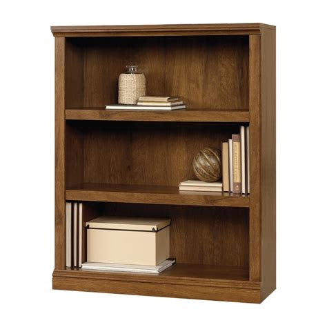 Sauder Oiled Oak 3 Shelf Bookcase At