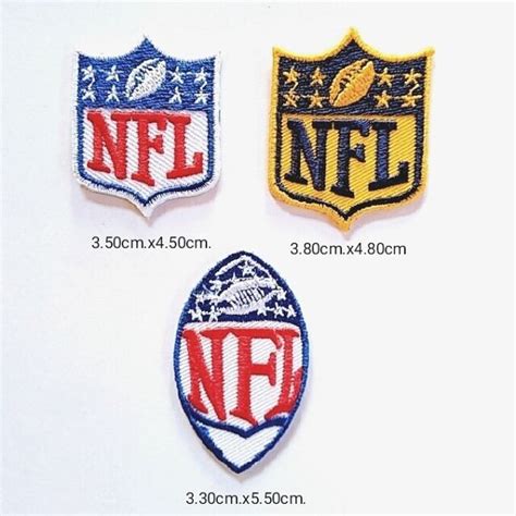 Nfl Football Logo 3pcspack For Patch Iron And Sewing On Clothes Ebay