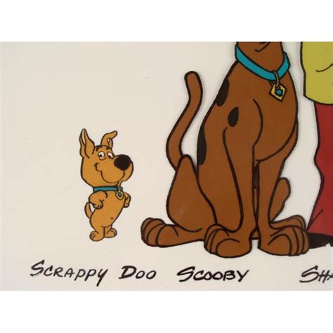 Scooby Scrappy Doo Signed Orig Model Cel Animation Art