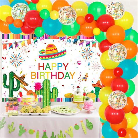 Buy Mexican Fiesta Birthday Party Decorations Fiesta Balloon Garland