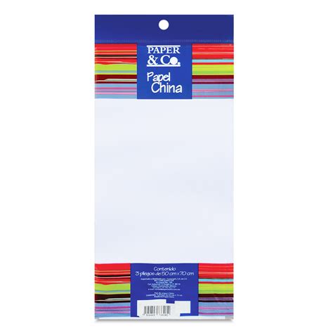 Papel China Paper And Co Blanco 3 Pliegos 50 X 70 Cm Office Depot Mexico