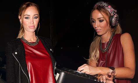 Lauren Pope Wears Unflattering Red Leather Top To Dj At A London