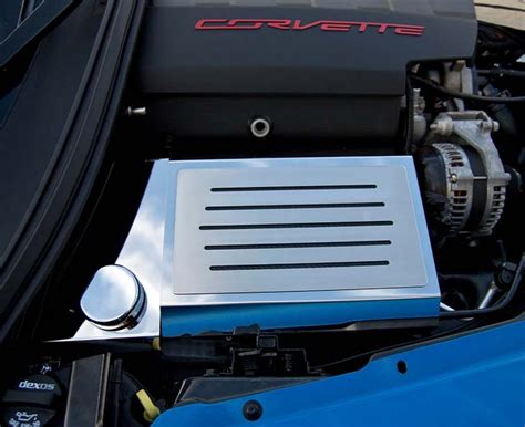 2014 2019 Corvette Z06z51c7 Fuse Box Cover Polished Wribbed Slots