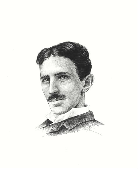 Nikola tesla has become something of an internet hero. Nikola Tesla portrait on Behance