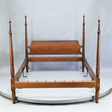 Kittinger Cw 58 Colonial Williamsburg Mahogany Four Poster Double Bed