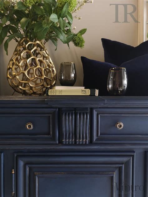 commissioned sideboard  dark vintro navy blue taylored