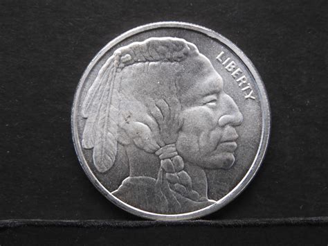 Sold Price One Troy Ounce 999 Fine Silver Buffaloindian Head Round