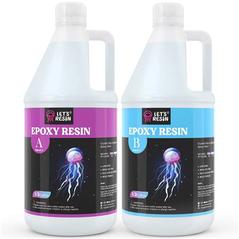 Lets Resin Epoxy Resin Kit 1 Gallon Bubble Free And Crystal Clear Epoxy