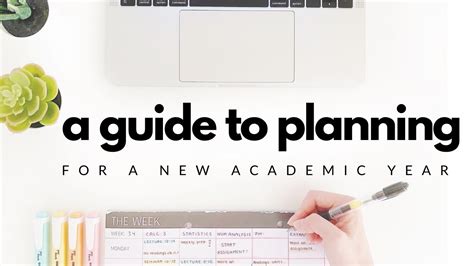 How I Plan For A New Academic Year Study Planning And Weekly Planning
