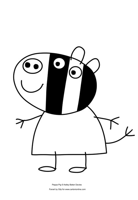 Ausmalbilder Zoe Zebra