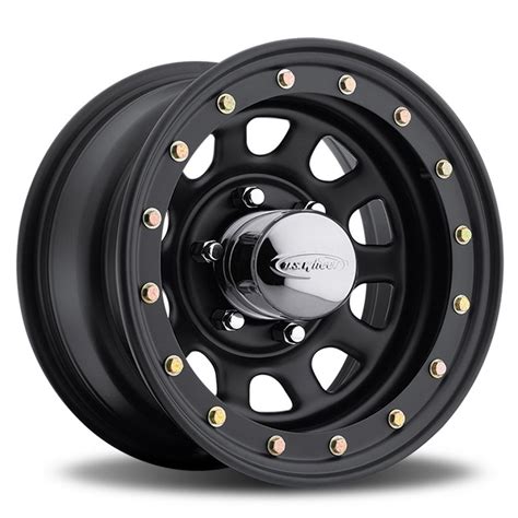 We can build wheels with beadlocks on both the inside or the outside, but in many cases this will not fit over the brakes. Daytona Simulated Beadlock - Black (Series 841)