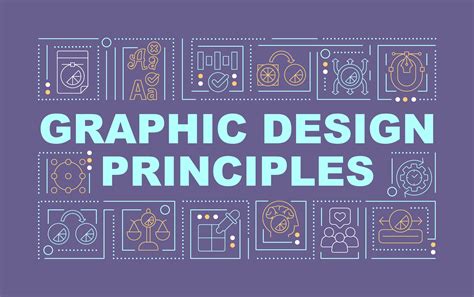 Principles Of Graphic Design Word Concepts Purple Banner By Bsd Studio