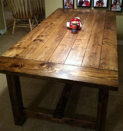 Kitchen table ideas for a small space would be such that it is big enough to serve two to four people at a time. Ana White | Farmhouse Table - DIY Projects
