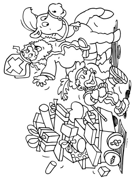 Sinterklaas Kadootjes Kleurplaat