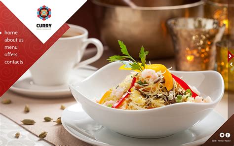 The best restaurant websites have great web designs and know how to make potential customers easily find what they're looking for. Indian Restaurant Website Template #45259